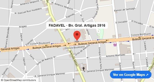 Mapa de ubicación de Fadavel - Bv. Gral. Artigas 3916, Montevideo