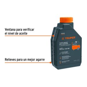 ACEITE MINERAL PARA COMPRESOR TRUPER 1 LT. ACEM-34