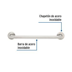 AGARRADERA PARA BAÑO RECTA FOSET 32 MM. Ø LARGO 50 CM.