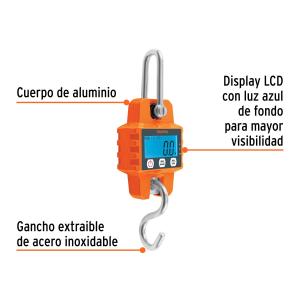 BALANZA TRUPER DIGITAL COLGANTE HASTA 300 KG. BASE-300C