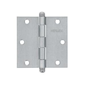 BISAGRA DE ACERO HERMEX NIQUELADO CON RULEMAN DE 3.1/2