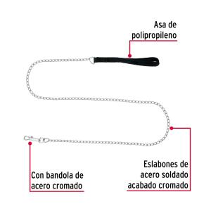 CADENA DE PERRO FIERO ESLABON SOLDADO 2 MM. 1.20 MT.