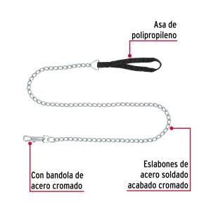 CADENA DE PERRO FIERO ESLABON SOLDADO 3 MM. 1.20 MT.