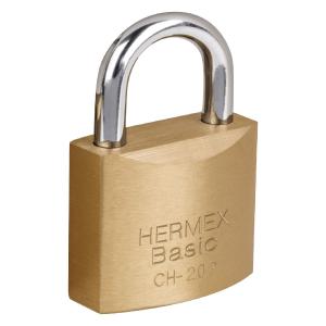 CANDADO DE HIERRO BRONCEADO HERMEX BASIC 20 MM. - CH-20P