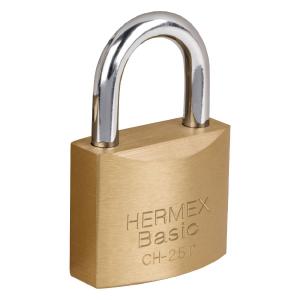 CANDADO DE HIERRO BRONCEADO HERMEX BASIC 25 MM. - CH-25P