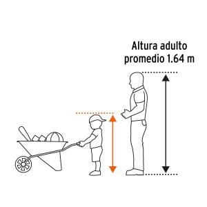 CARRETILLA TRUPER PLASTICA PARA NIÑO RUEDA GOMA