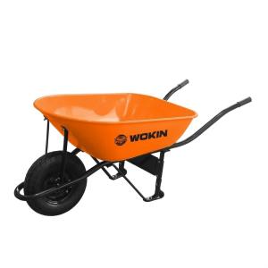 CARRETILLA WOKIN CONCHA ACERO 0.8 MM. NARANJA 100 LT.