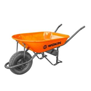 CARRETILLA WOKIN CONCHA ACERO 0.9 MM. NARANJA 78 LT.