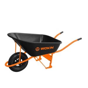 CARRETILLA WOKIN INDUSTRIAL CONCHA PLASTICA NEGRA 120 LT.