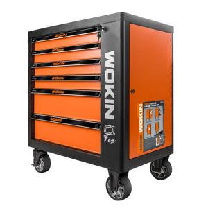 CARRO DE TALLER WOKIN INDUSTRIAL 6 CAJONES CON RUEDAS 163 PZ