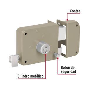 CERRADURA SOBREPONER HERMEX BASIC PUERTA DERECHA CS-75DP