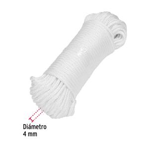 CUERDA FIERO DE POLIESTER BLANCA 4 MM. X 30 MT.