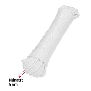 CUERDA FIERO DE POLIESTER BLANCA 5 MM. X 30 MT.