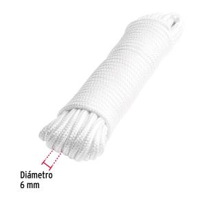 CUERDA FIERO DE POLIESTER BLANCA 6 MM. X 15 MT.
