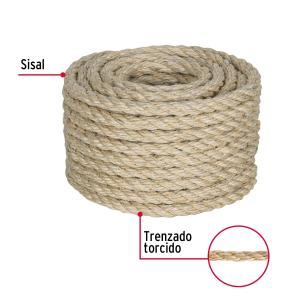 CUERDA SISAL FIERO 10 MM. OVILLO DE 15 METROS