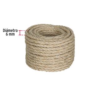 CUERDA SISAL FIERO 6 MM. OVILLO DE 15 METROS