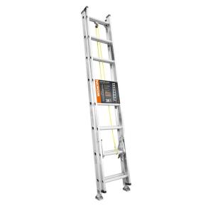ESCALERA DE ALUMINIO WOKIN 2 TRAMOS 20 ESCALO. HASTA 150 KG.