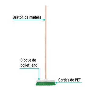 ESCOBILLON DE BARRENDERO C/CABO KLINTEK 30 CM. CERDA RIGIDA
