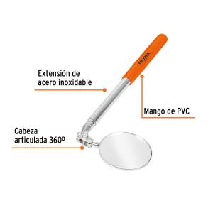 ESPEJO TRUPER TELESCOPICO HASTA 34 CM. DE INSPECCION ESP-TEL