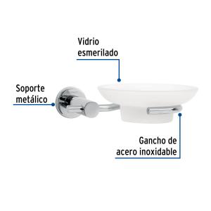 JABONERA BAÑO FOSET ELEMENT METAL CROMADO ELA-74