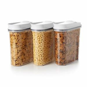 JUEGO DE CONTENEDORES OXO 3 UN. PARA CEREALES TAPA PLASTICA