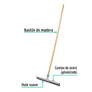 LAMPAZO KLINTEK DE ACERO Y GOMA 40 CM. CON CABO MADERA