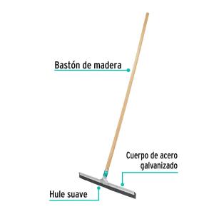 LAMPAZO KLINTEK DE ACERO Y GOMA 50 CM. CON CABO MADERA