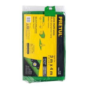 LONA PRETUL DE POLIETILENO VERDE 3 X 4 MT. (110 GR/MT2)