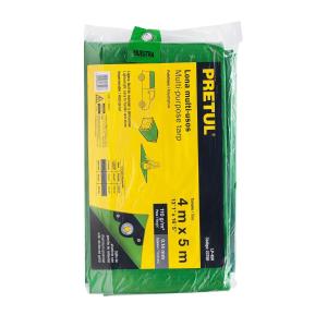 LONA PRETUL DE POLIETILENO VERDE 4 X 5 MT. (110 GR/MT2)