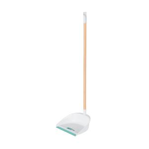 PALA DE BASURA KLINTEK PLASTICA BLANCA CON CABO 75 CM.