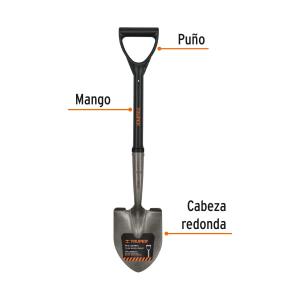 PALA TRUPER CORAZON CAMPING DE ACERO CABO FIBRA DE VIDRIO