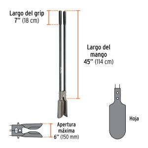 PALA TRUPER POCERA TIPO TIJERA C/CABO DE ACERO ATLAS CA-36M