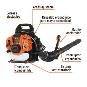 SOPLADORA TRUPER A NAFTA MOCHILA 2 TIEMPOS 2.5 HP - 53 CM3