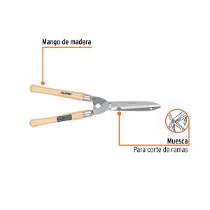 TIJERA TRUPER CORTA CERCOS MANGO MADERA T-17