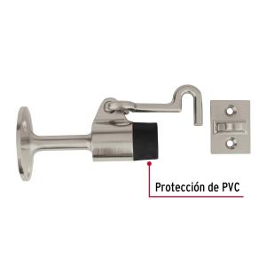 TOPE DE PUERTA HERMEX CON GANCHO PARA PARED SATIN TOGA-3