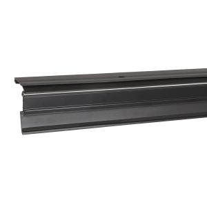 ZOCALO AUTOMATICO HERMEX DE ALUMINIO NEGRO P/PUERTA 90 CM.
